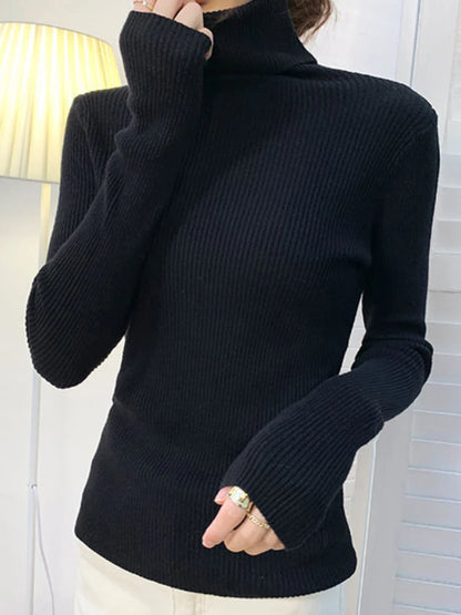 2025 Women S Fall Turtleneck Sweater Soft Knitted Cashmere Pullover Jumper Basic Autumn Winter Sweater For Women