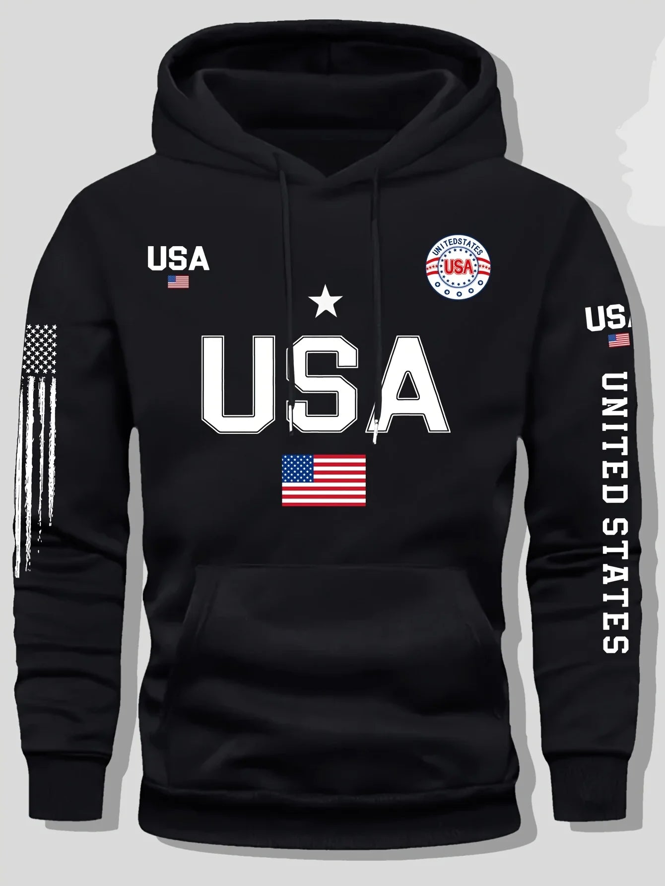 Womens Usa Flag National Hoodies
