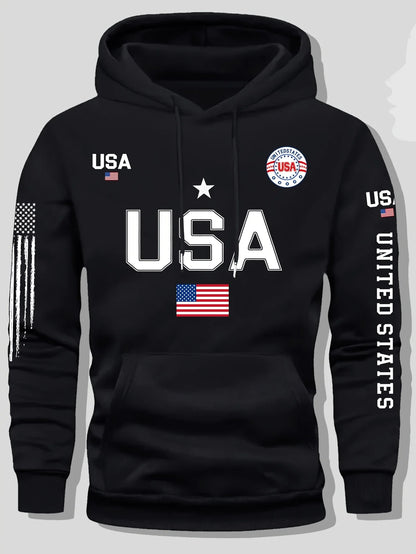 Womens Usa Flag National Hoodies