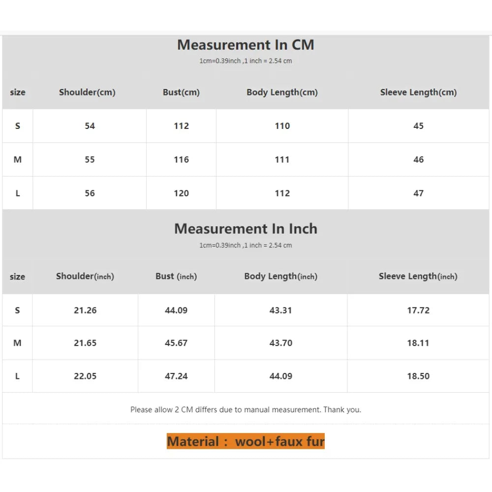 Women New Faux Fur Warm Sweaters