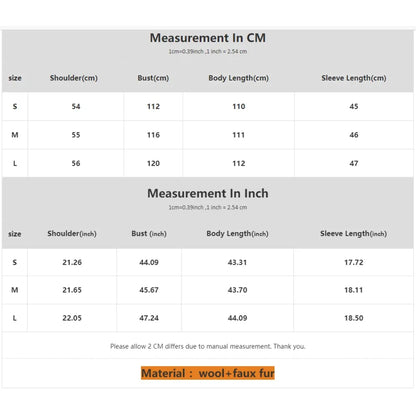 Women New Faux Fur Warm Sweaters