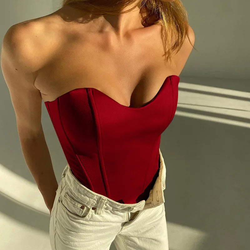 Sleek Silhouette: Bodycon Seamless Tube Top