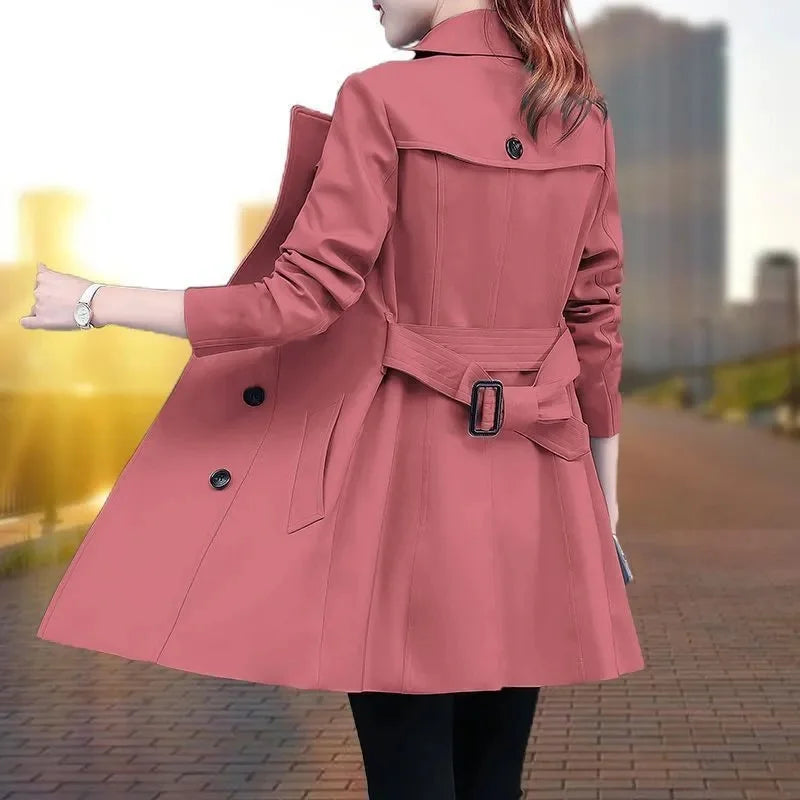 New Solid Khaki Trench Coats