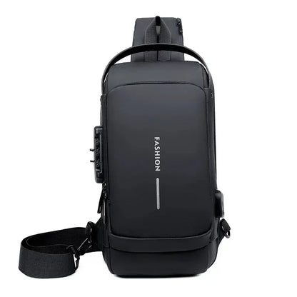 Chic Belted Leather Men Designer Business Handbags