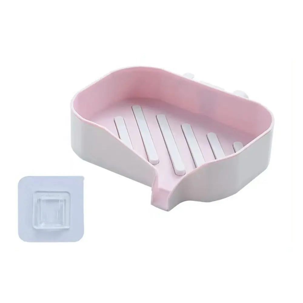 New Transparent Plastic Wall Mounted Drain Soap Box