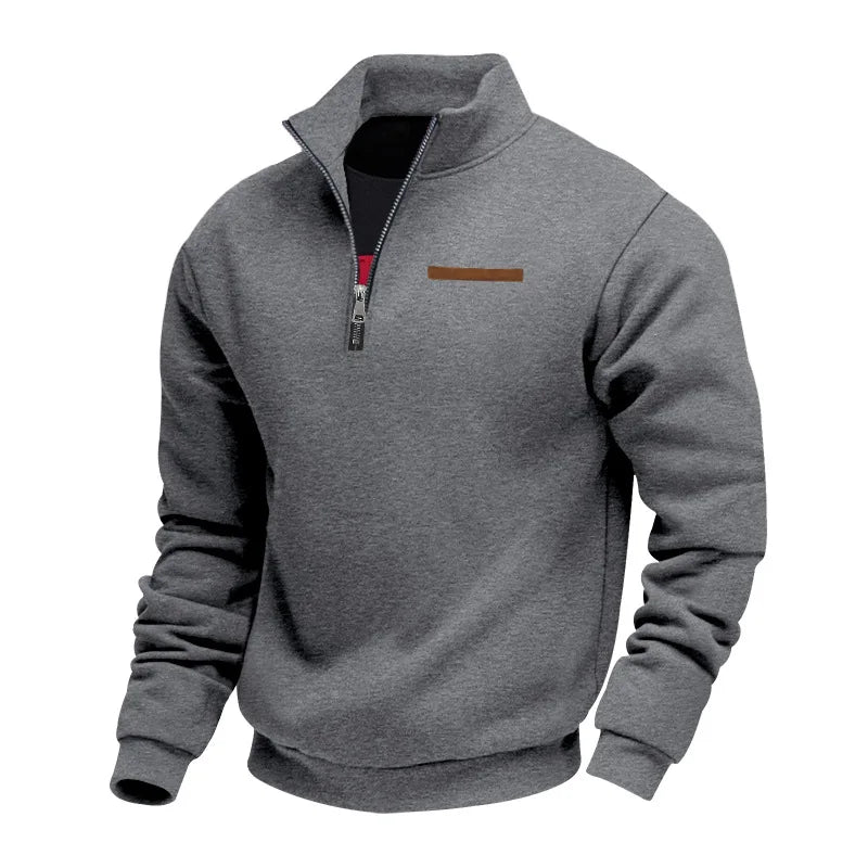 Fairbanks Mountain Embroidery Fleece Sweatshirt Raglan Sleeve Quarter Zip Polar Pullover For Outdoor Style