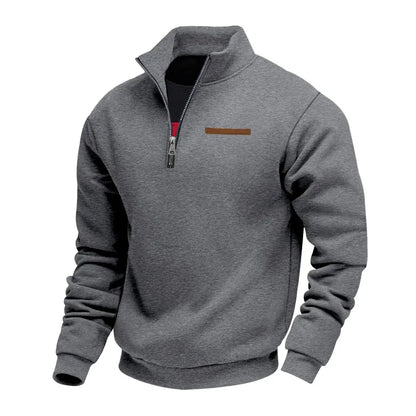 Fairbanks Mountain Embroidery Fleece Sweatshirt Raglan Sleeve Quarter Zip Polar Pullover For Outdoor Style