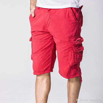 Mens Military Type Cotton Cargo Shorts