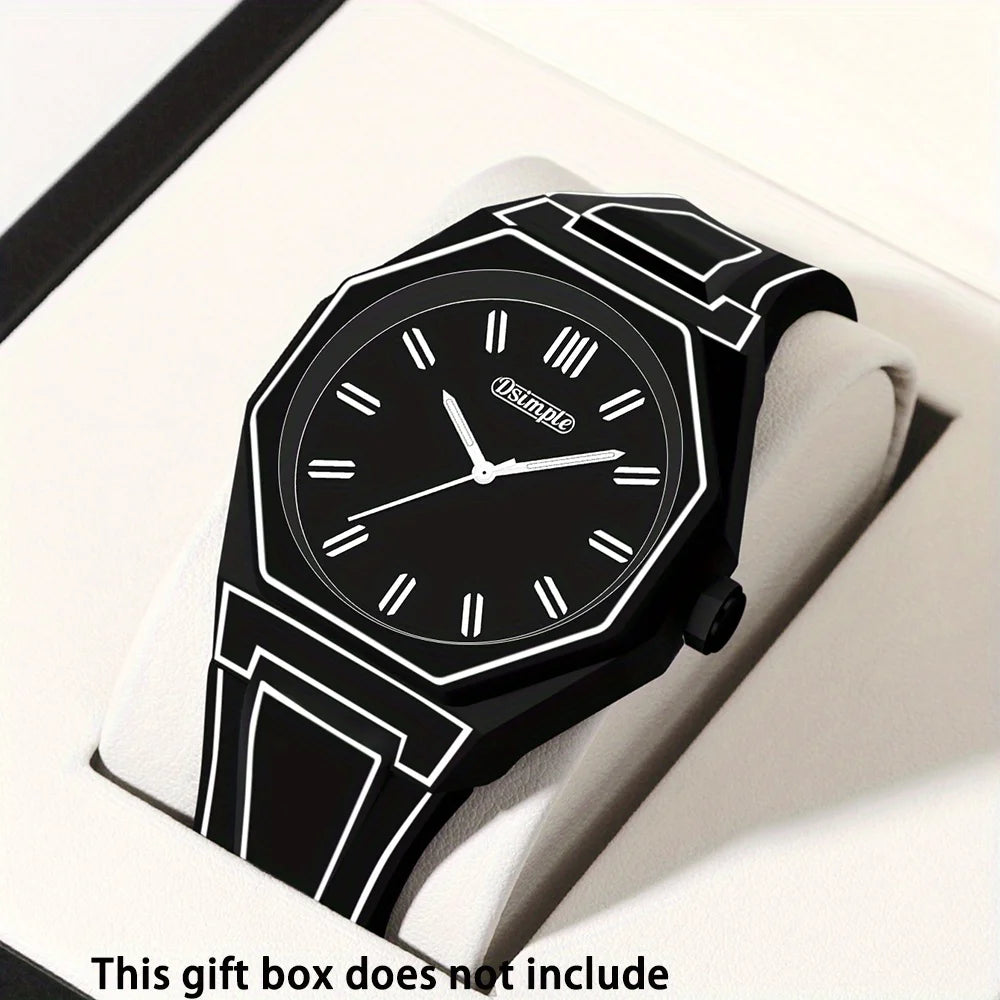 Minimalist Silicone Strap Quartz Watches Casual Sporty Style