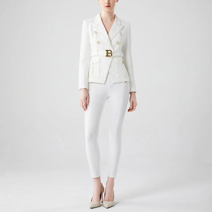 Solid Color Office Blazer for Effortless Smart Chic Workwear Street Style