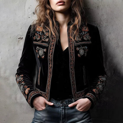 Floral Lightweight Jacket for Effortless Feminine Autumn Street Style Looks