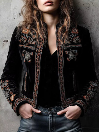 Floral Lightweight Jacket for Effortless Feminine Autumn Street Style Looks