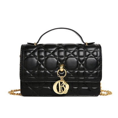 Chic Quilted Black Chain Flap Bag