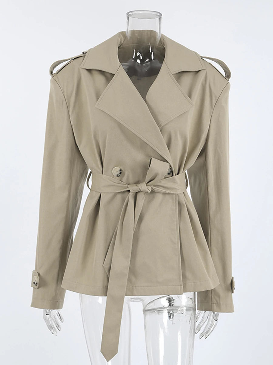 Long Khaki Trench Coat