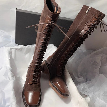 Women Classic Style High Quality Lace Up Boots