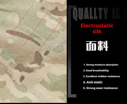 Mens Tactical 2 Piece Set Camouflage Military Hoodie Pants Combat Outdoor Training Uniform
