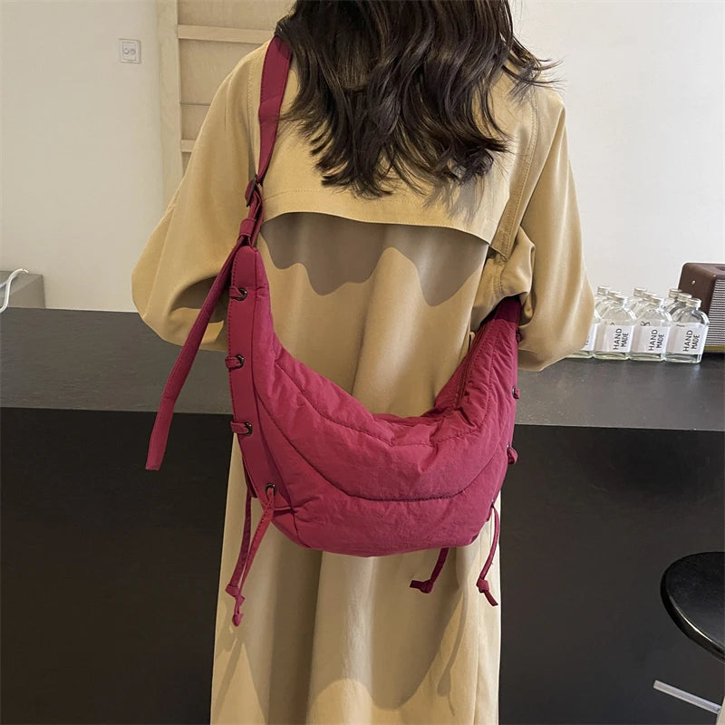 New Womens Crossbody Bags Large Capacity Luxury Shoulder Bag Soft Casual Travel Hobo Vintage Sac