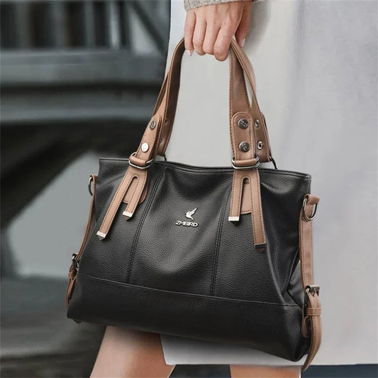 High Quality Genuine Leather Large Capacity Tote Bags