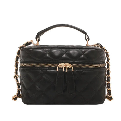 Luxury Mini Box Handbag For Women Suitcase Shaped Designer Tote Clutch Bag