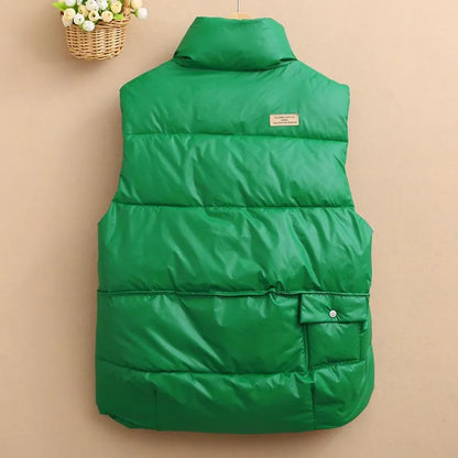 Korean Sleeveless Down Vest: Autumn/Winter Warmth