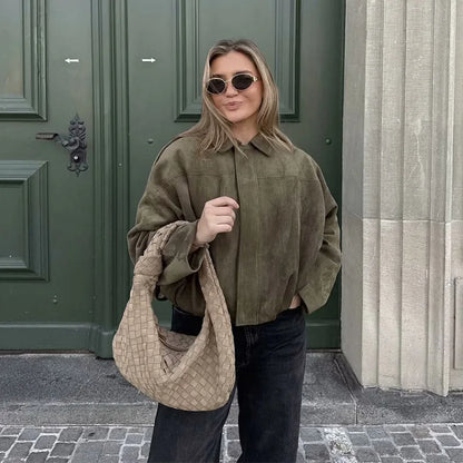 Turn Down Collar Hooded Fluffy Women Outwear Coats