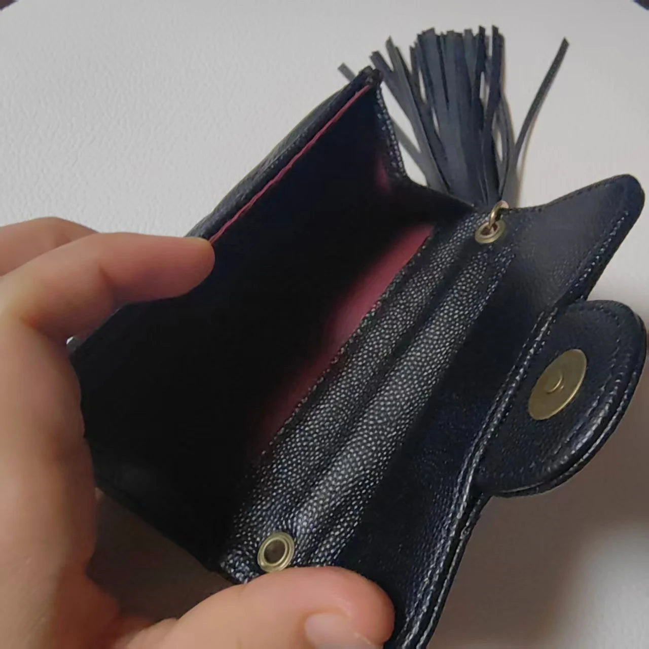 Women S Leaf Tassel Decoration Coin Wallets