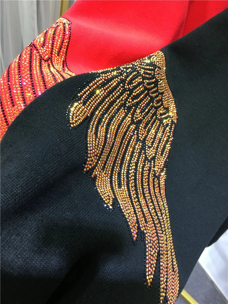 Leopard Rhinestone Plus Size Sweatshirt: Luxury Brand Style