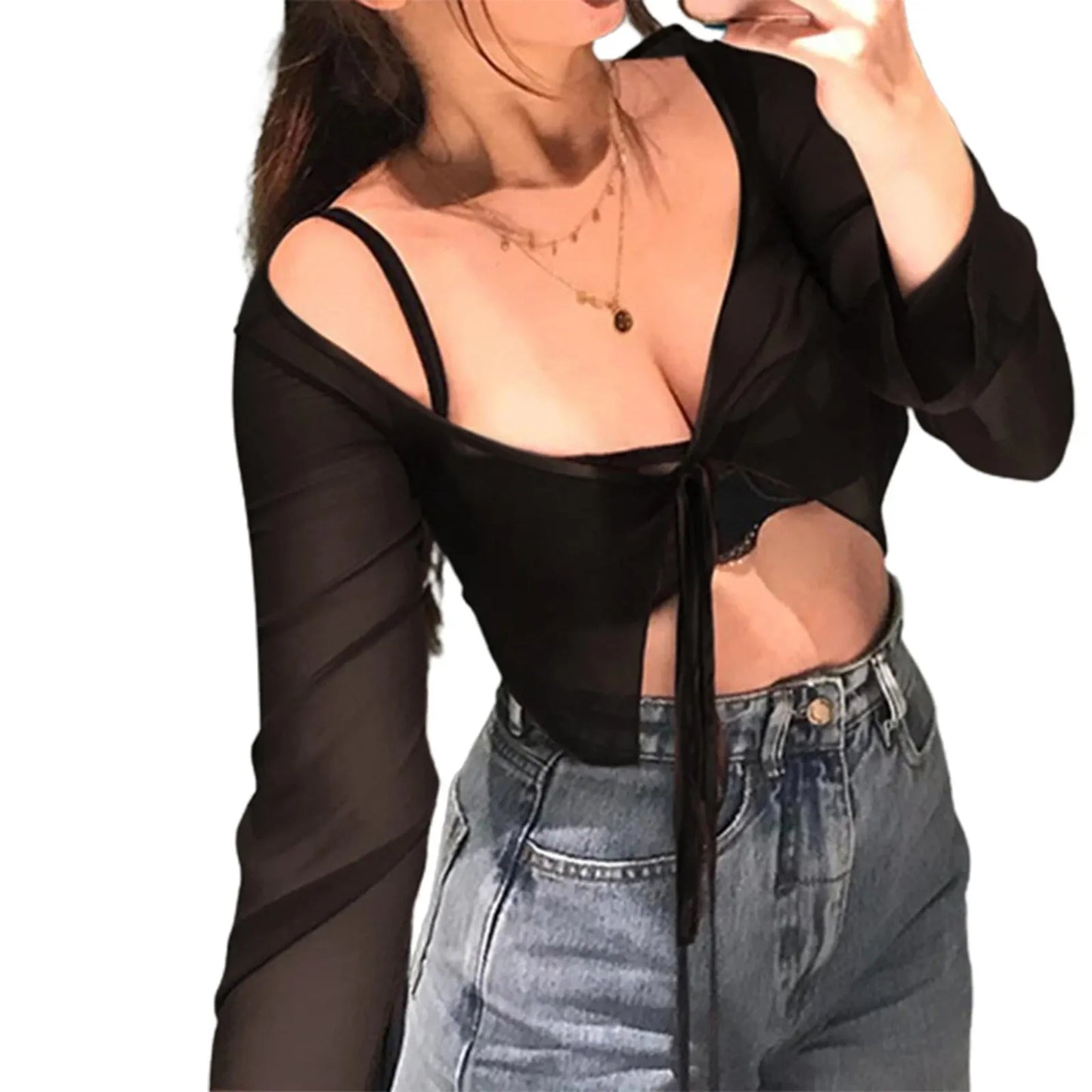 Long Sleeve Thin Breathable Summer Crops