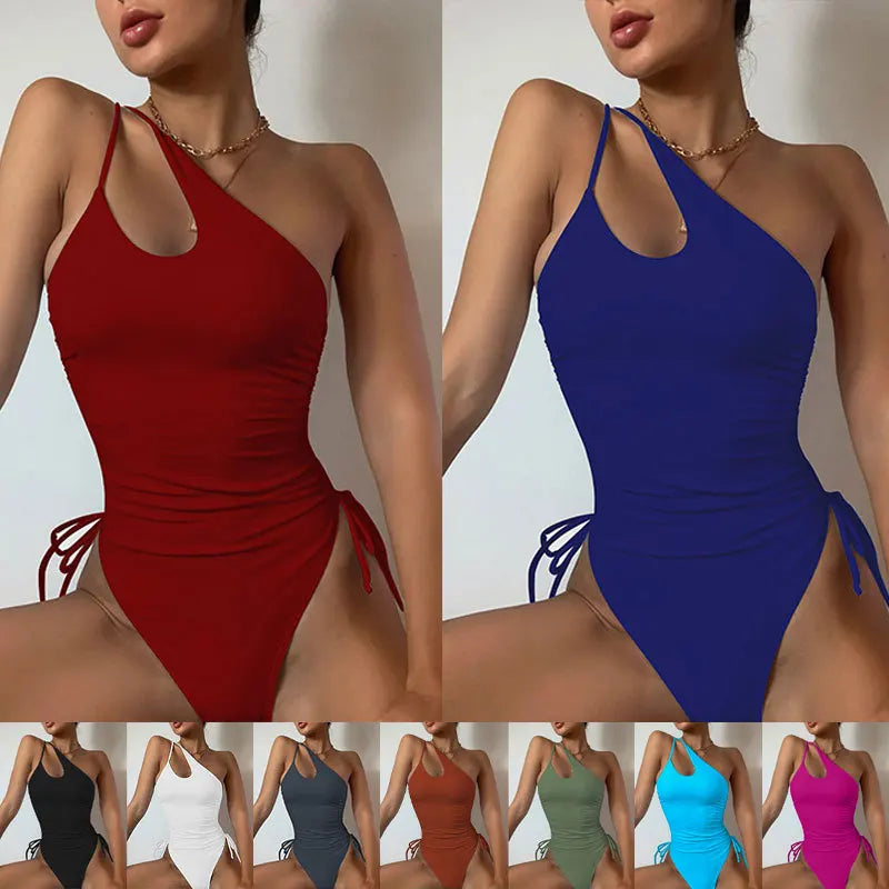 2025 Hollow Sexy Backless Swimwear Women S Trikini Maillot Bikini Trendy Beachwear For Women