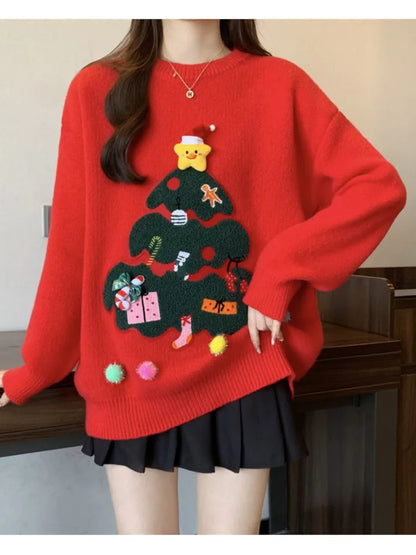 Christmas Themed Casual Sweater For Women