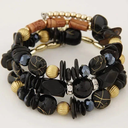Ibiza Bohemian Summer - Colorful Beaded Turquoise Wrap Bracelet