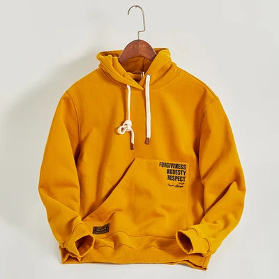 Lake Side In Winter North Shore Printed Cool Cotton Hoodies