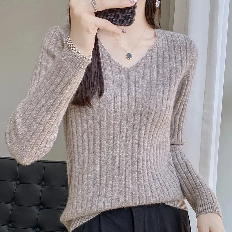 Womens Spring Autumn Lace Up Sweaters