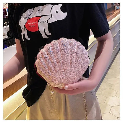 Shell Shape Vintage Small Crossbody Messenger Bag