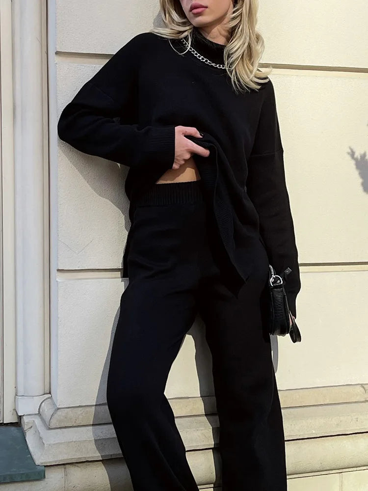 Autumn Winter Women Plus Size Soft Turtleneck Sweaters