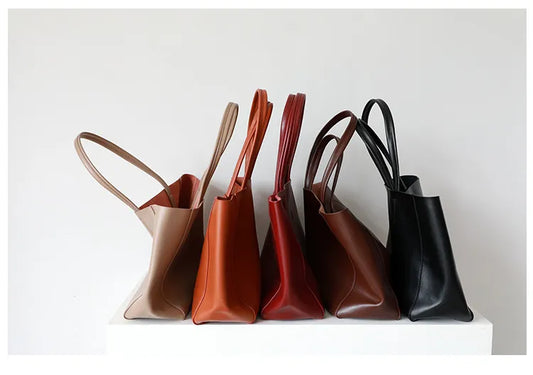 High Quality Genuine Leather Large-Capacity Tote Bags