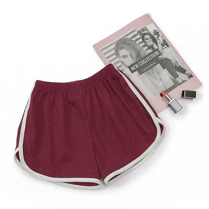 Side Zipper Bright Color Women Yoga Shorts