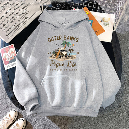 Outer Banks "Paradise on Earth" Hoodie – Pogue Life Streetwear Pullover