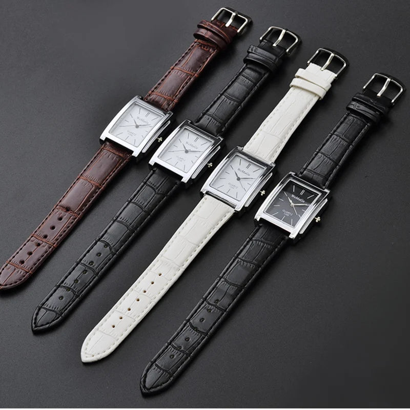 Classic Square Dial Ceramic Band Men Black Watches