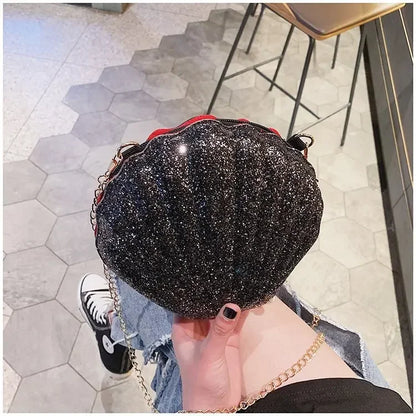 Shell Shape Vintage Small Crossbody Messenger Bag