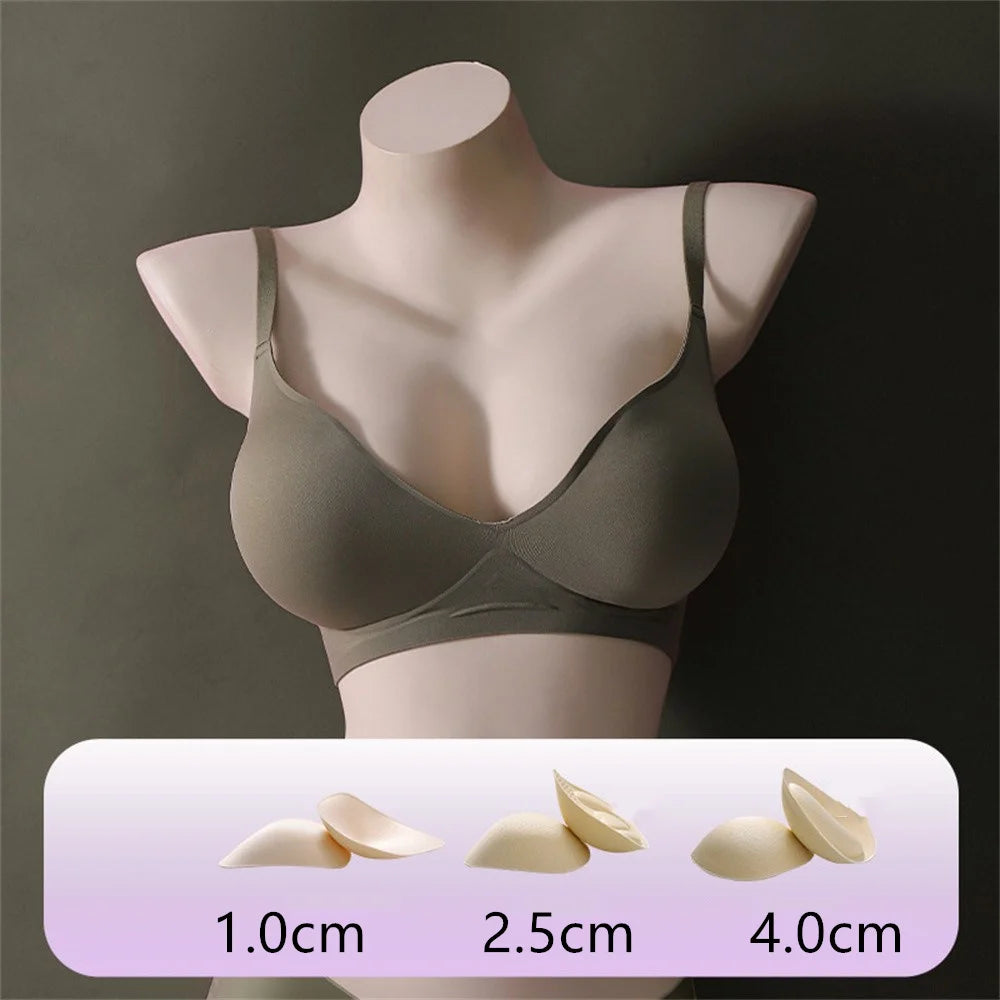 Externally Supported Push-Up Bra – Breathable Wire-Free Lift