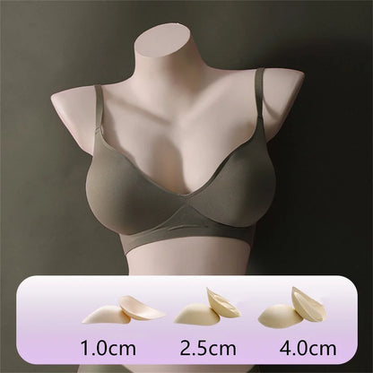 Externally Supported Push-Up Bra – Breathable Wire-Free Lift