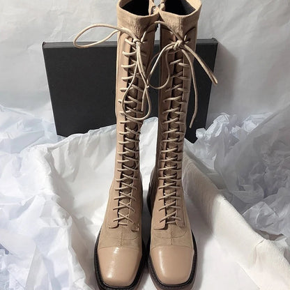 Women Classic Style High Quality Lace Up Boots