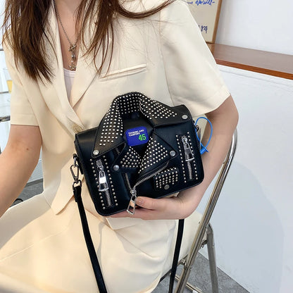 Womens Designer Jacket Zipper Handbags