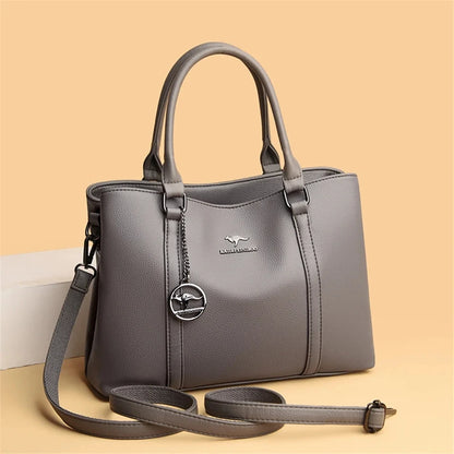 Genuine Leather Luxury Tote Bag For Women High Quality Designer Handbag Crossbody