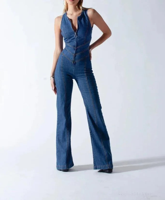 New Blue Denim Jumpsuits