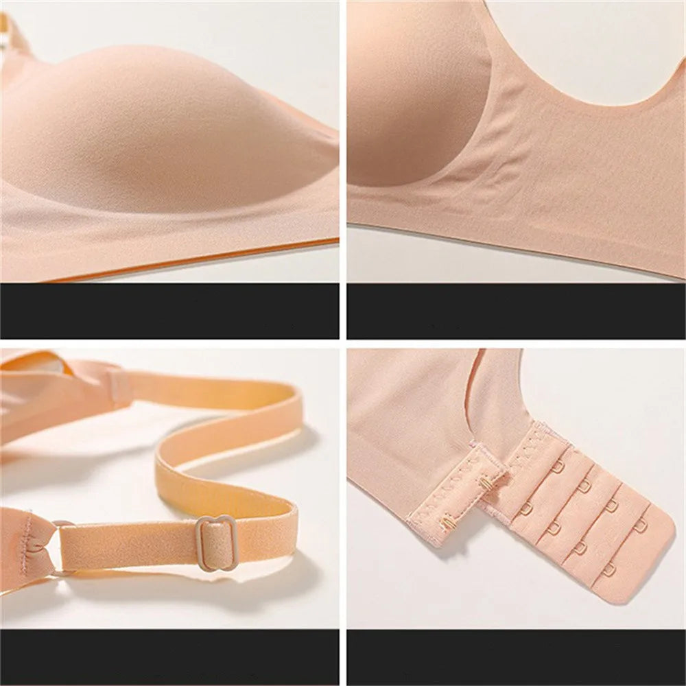 Externally Supported Push-Up Bra – Breathable Wire-Free Lift