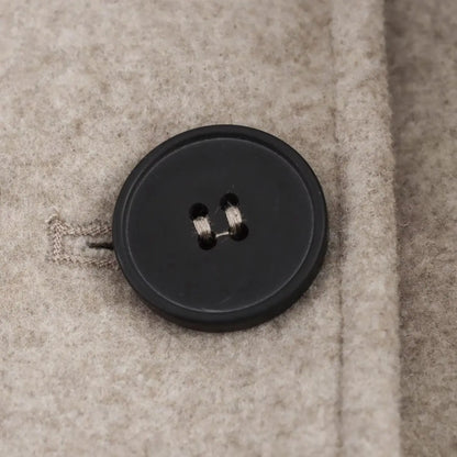 Elegant Double-Breasted Faux Fur Belted Coat – Retro Winter Overcoat for Women