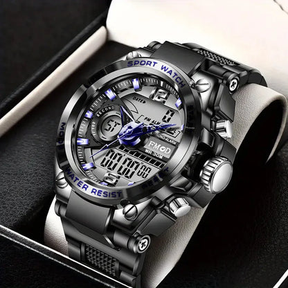 Mens Casual Muscular Sport Digital Analog Watch