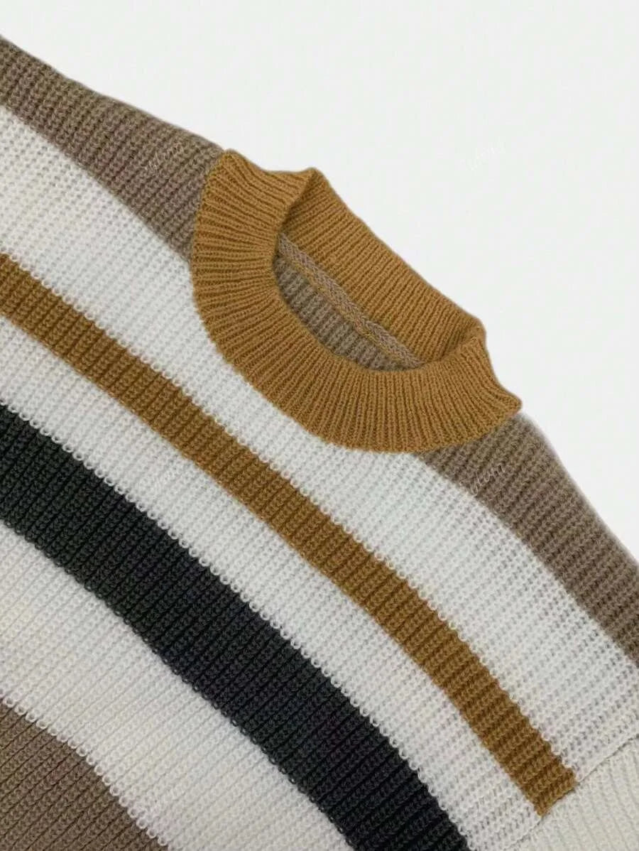 Casual Women Round Collar Cute Knit Sweaters